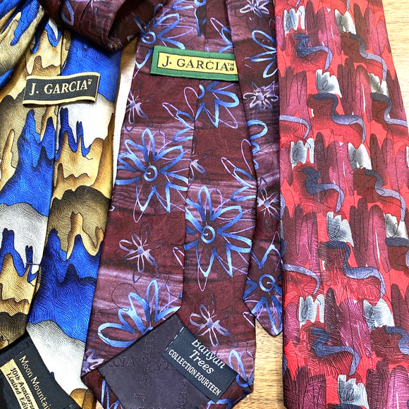 Jerry Garcia Neck Ties 100% Silk Neckties Lot of 5 Abstract Colorful Variety - Picture 7 of 12